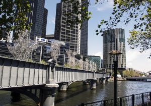 Sandridge Sculpture Bridge  Melbourne 